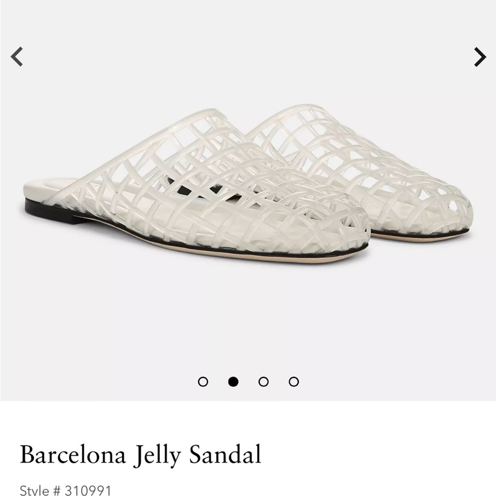 Vince White Jelly Sandals